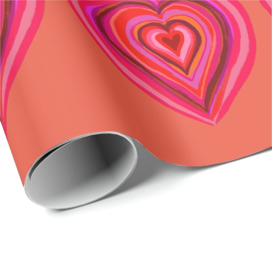 hart cadeaupapier (Rol Hoek)