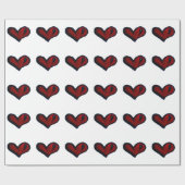 hart cadeaupapier (Vlak)