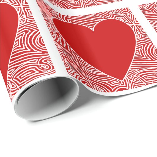 hart cadeaupapier (Rol Hoek)