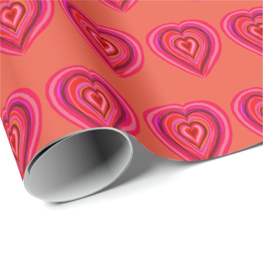 hart cadeaupapier (Rol Hoek)