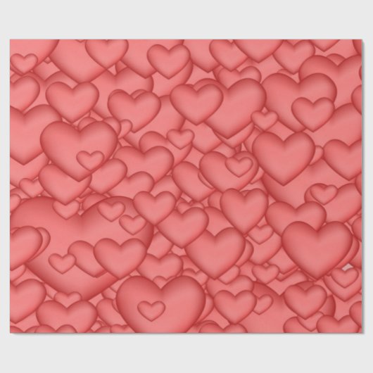 hart cadeaupapier (Vlak)