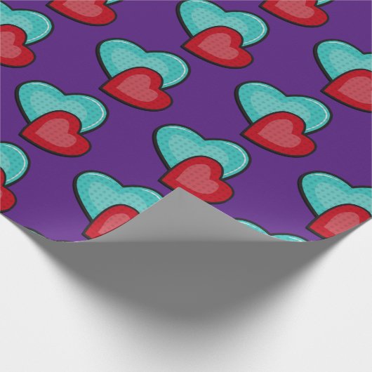 hart cadeaupapier (Hoek)