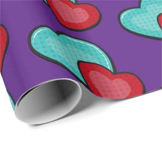 hart cadeaupapier (Rol Hoek)