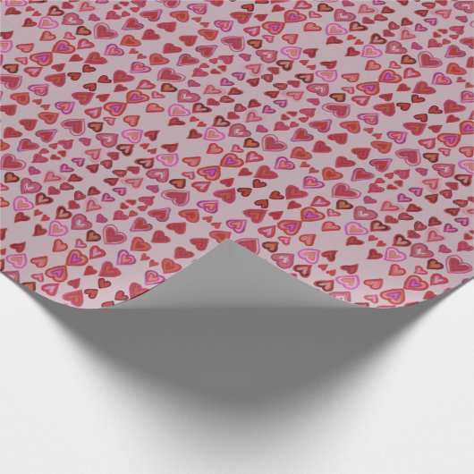 hart cadeaupapier (Hoek)