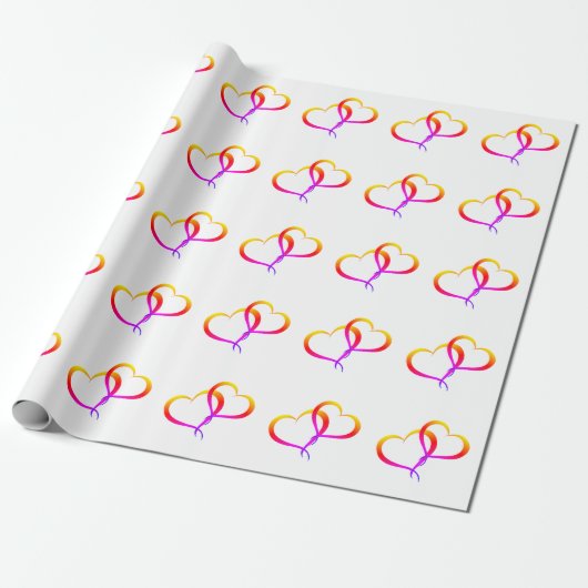 hart cadeaupapier (Uitgerold)