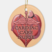 Hart Caduceus Cardiac Care Nurse Keramisch Ornament (Links)