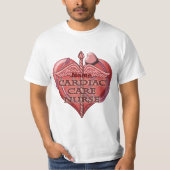 Hart Caduceus Cardiac Care Nurse T-shirt (Voorkant)