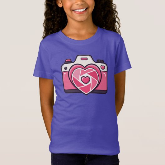 Hart Camera Kids T-Shirt (Voorkant)