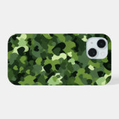 Hart Camouflage iPhone 15 Case (Achterkant horizontaal)