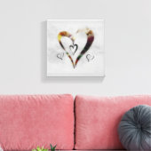 hart canvas afdruk (Insitu (Woonkamer))
