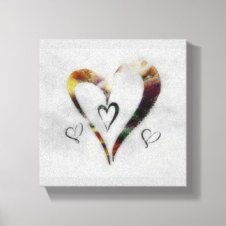 hart canvas afdruk