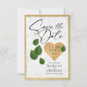 Hart Carving Save The Wedding Date Uitnodiging (Voorkant)