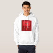 Hart Cassettebandje met smeltende druppels Hoodie (Voorkant volledig)