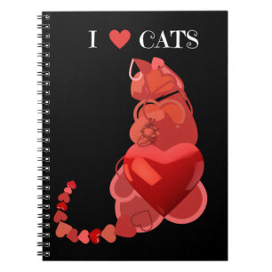 Hart Cats Spiral Notitieboek, School Notitieboek, Notitieboek