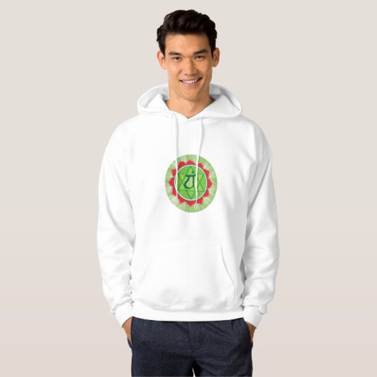 Hart Chakra Anahata Man Hoodie (Voorkant volledig)