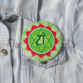 Hart Chakra Anahata Ronde Badge Ronde Button 4,0 Cm (In situ)