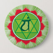 Hart Chakra Anahata Ronde Badge Ronde Button 4,0 Cm (Voorkant)