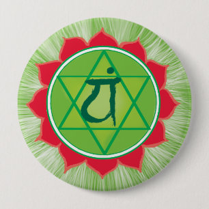 Hart Chakra Anahata Ronde Badge Ronde Button 4,0 Cm