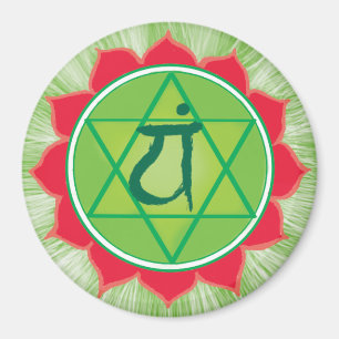 Hart Chakra Anahata ronde magneet