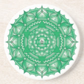 Hart Chakra Licht Mandala Onderzetter (Voorkant)