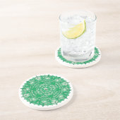 Hart Chakra Licht Mandala Onderzetter (Zijkant)