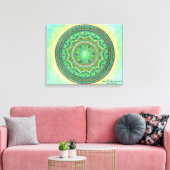 Hart Chakra Mandala Canvas Kunst (Insitu (Woonkamer))