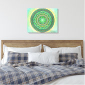 Hart Chakra Mandala Canvas Kunst (Insitu (Slaapkamer))