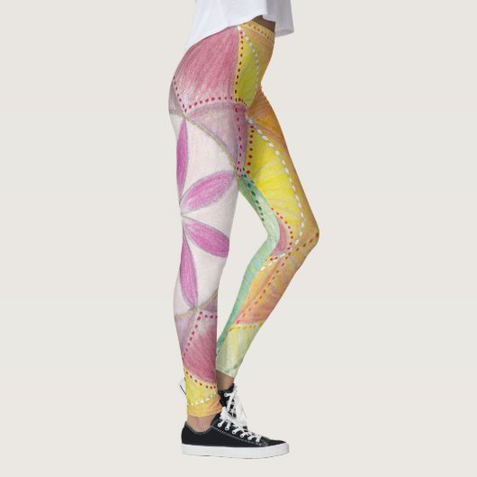 Hart Chakra Mandala Leggings (Rechts)