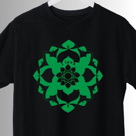 Hart Chakra Symbool Groene Anahata Yoga T-shirt