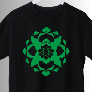 Hart Chakra Symbool Groene Anahata Yoga T-shirt