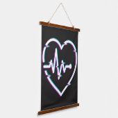 Hart Check Hout Topped Wand Tapestry Hangend Wandkleed (Gebogen)