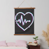 Hart Check Hout Topped Wand Tapestry Hangend Wandkleed (Slaapkamer)