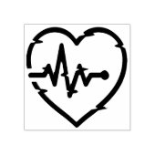 Hart Check Houten Kunst Stempel (Afrduk)