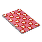 Hart Checker Patroon Notitieboek (Rechterzijde)