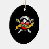 Hart Chef Life: banketbakker Keramisch Ornament (Rechts)