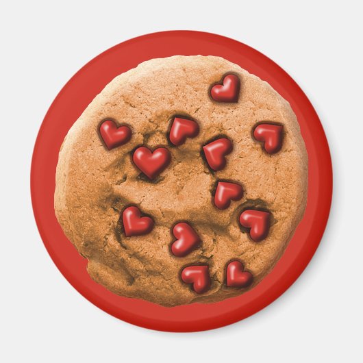 Hart Chip Koekje Magneet (Voorkant)