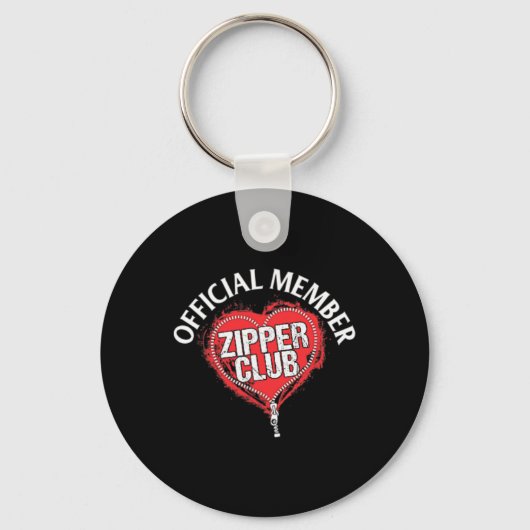 Hart Chirurgie Officiële Zipper Club Member Gift Sleutelhanger (Voorkant)