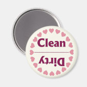 Hart Clean Vuil Vaatwasser Magneet (Voorkant / Achterkant)