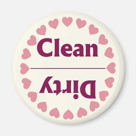 Hart Clean Vuil Vaatwasser Magneet (Voorkant)