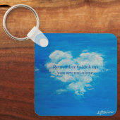 Hart Cloud Metal Circle Sleutelhanger, 2" Sleutelhanger (Voorkant)