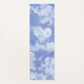 Hart Cloud Sky Leuk Leuk Leuk Modern Blauw Custom  Yogamat (Voorkant)