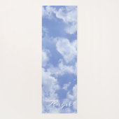 Hart Cloud Sky Leuk Leuk Leuk Modern Blauw Custom  Yogamat (Achterkant)