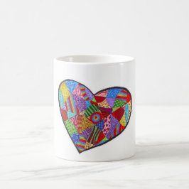 Hart Collage 11 oz Klassieke witte Mok