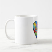 Hart Collage 11 oz Klassieke witte Mok (Links)