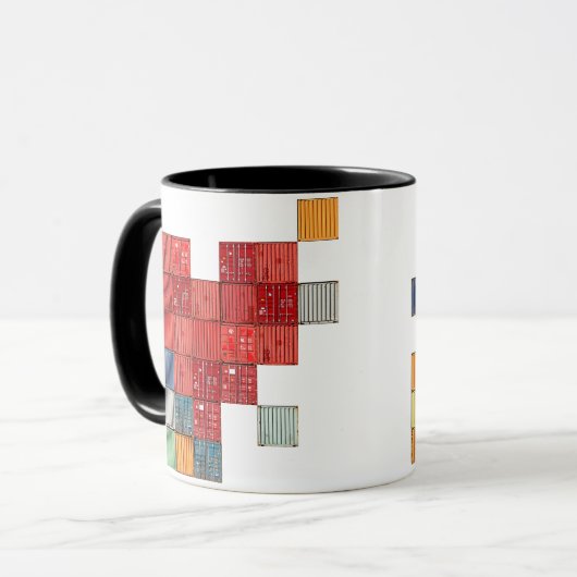 Hart container voor verzending mok (Voorkant links)