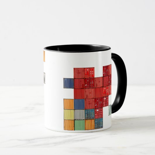 Hart container voor verzending mok (Voorkant rechts)