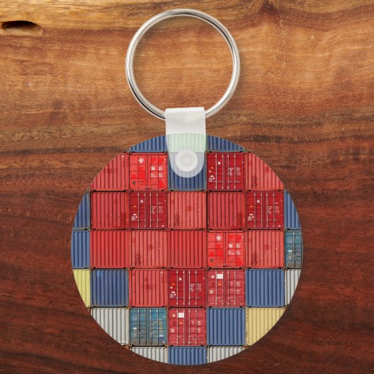 Hart container voor verzending sleutelhanger (Voorkant)