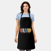  hart Cool Retro Valentijnsdag Cadeaus Schort (Gedragen)