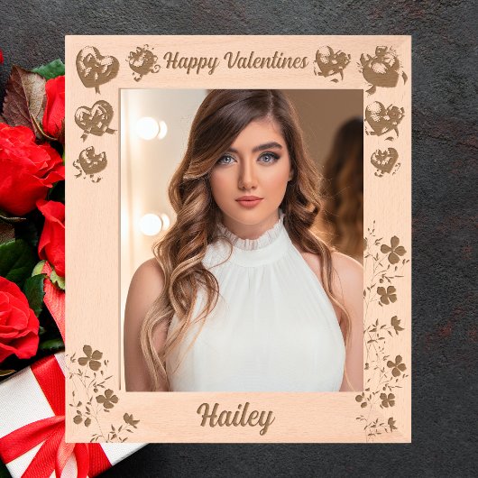 Hart Coquette Valentijnse Afbeelding Gift Laser Gegraveerde Lijstjes