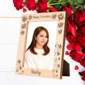 Hart Coquette Valentijnse Afbeelding Gift Laser Gegraveerde Lijstjes